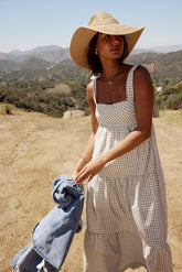 Cade Gingham Maxi Dress